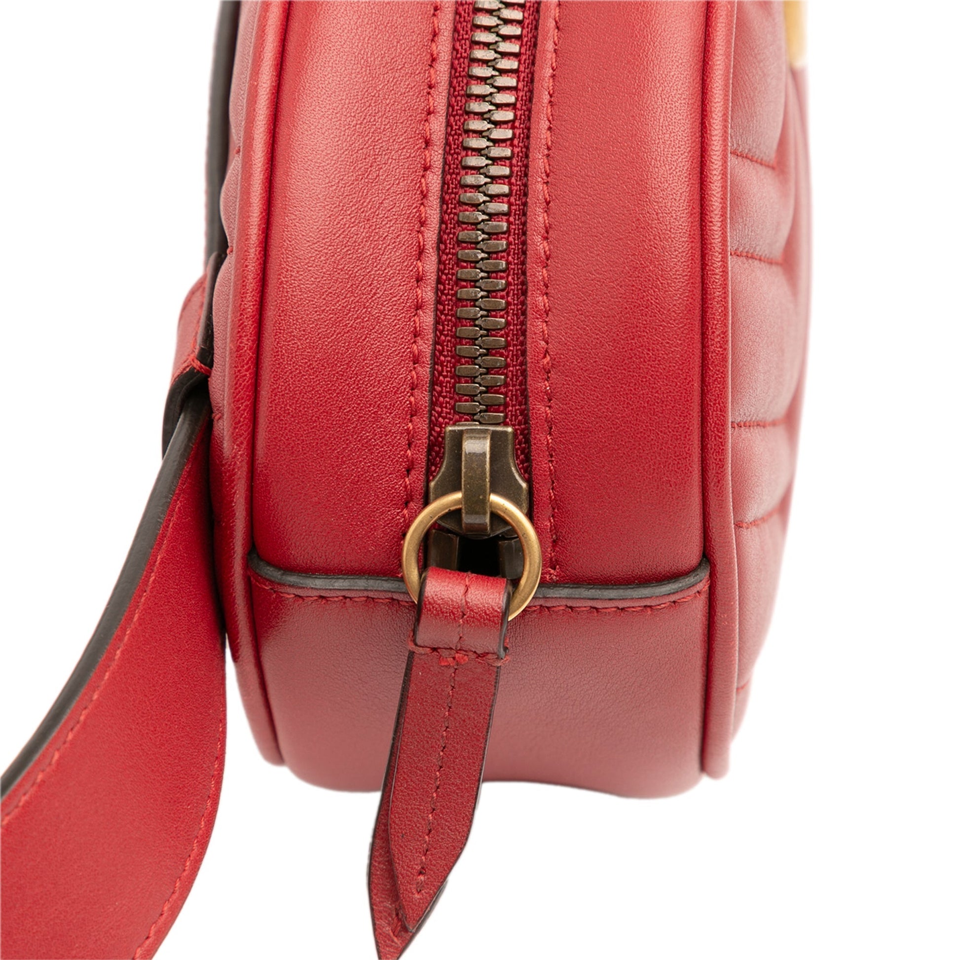Gucci GG Marmont Matelassé – Belt Bag in Pelle Rossa – Small - Etoilux