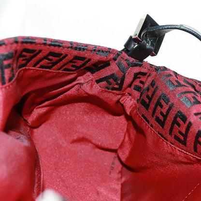 Fendi Mamma Baguette Zucchino Canvas Rosso/Nero – Misura Media - Etoilux