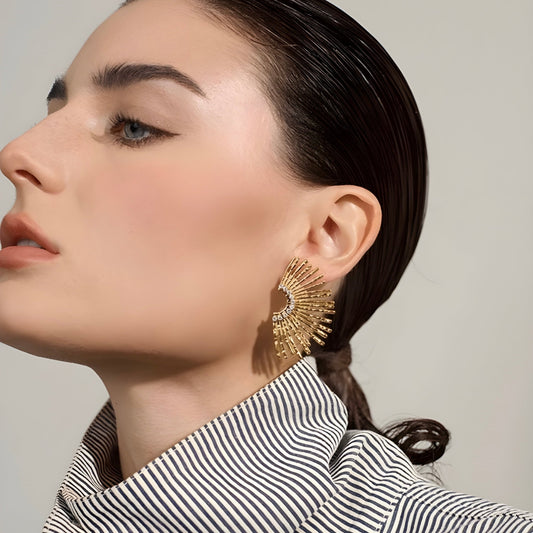 BEHI INDIGAMOND EARRINGS - Etoilux