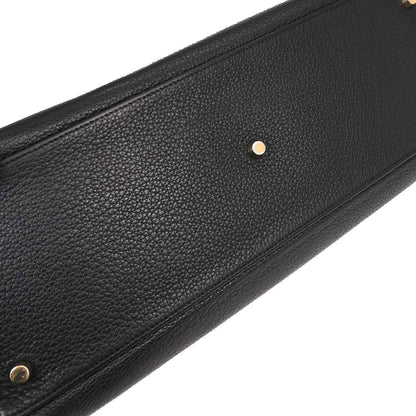 Hermès Kelly 42 Élan Shoulder Togo Noir Hardware Dorato — Formato Orizzontale Raro - Etoilux