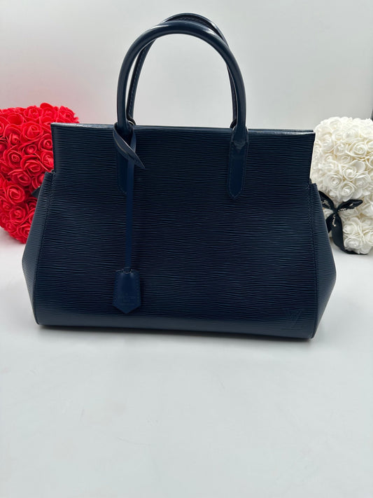 Louis Vuitton Marly MM pelle Epi Marine fronte