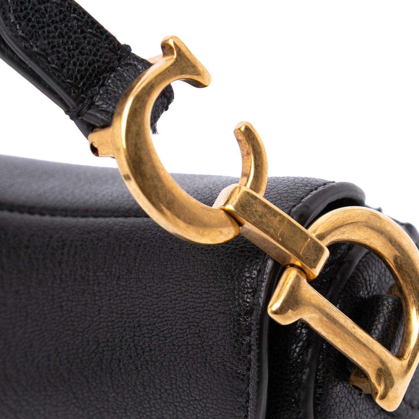 Dior Saddle Bag in Pelle di Capra Nera – Mini Size (2021) - Etoilux