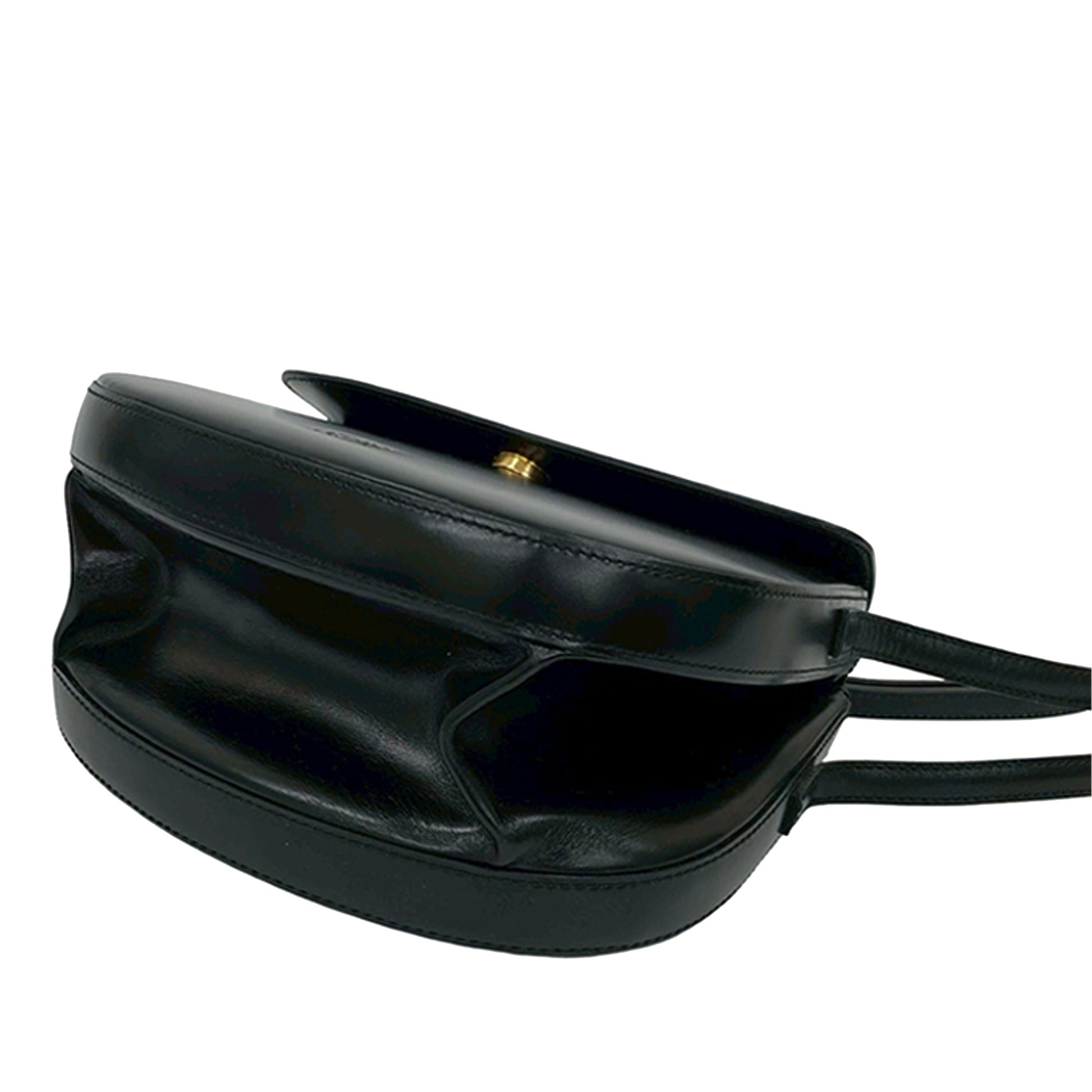 Loewe Anagram Flap Bag Pelle di Vitello Nera – 21 cm - Etoilux