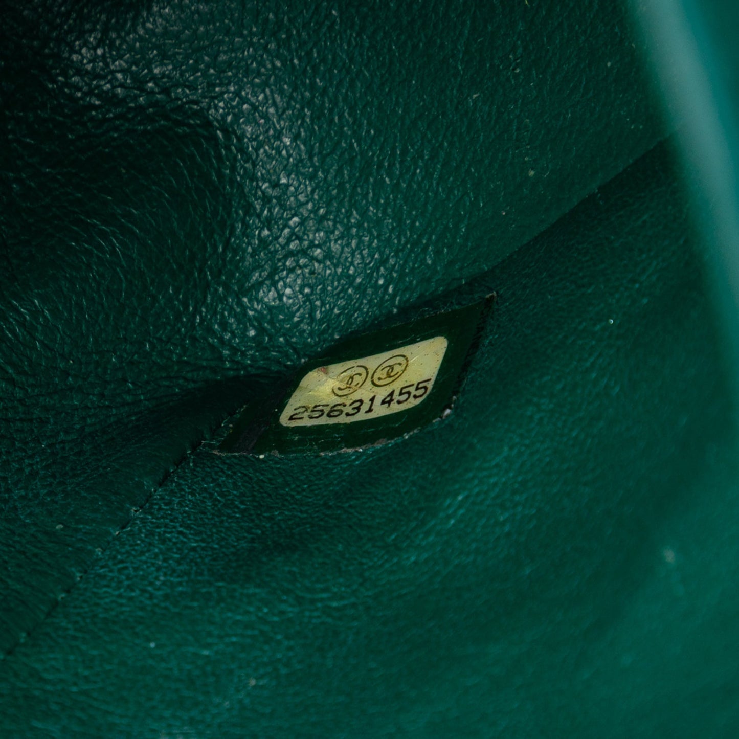 Chanel Classic Flap Small Agnello Verde Smeraldo Hardware Argento — 2018 - Etoilux