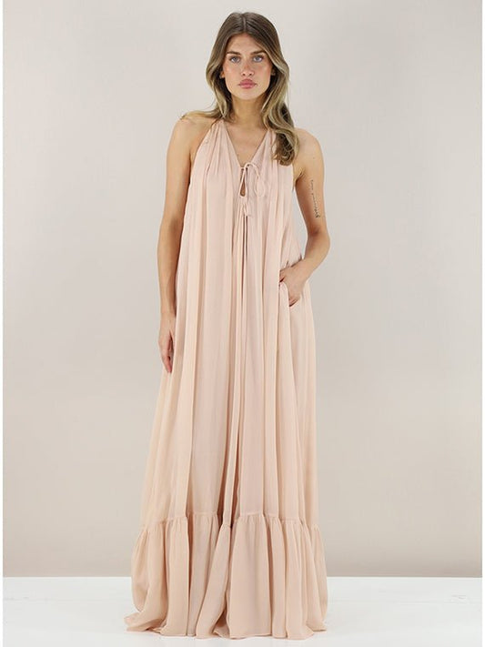 Pinko Abito lungo in chiffon Venturone - Etoilux