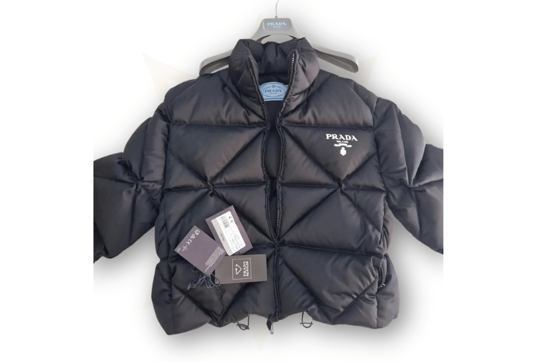 Prada Piumino Re - Nylon Nero – Taglia 38 - Etoilux