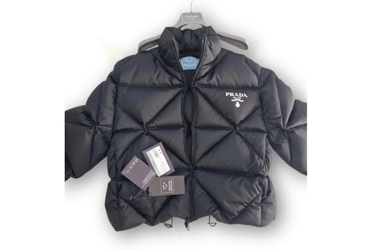 Prada Piumino Re - Nylon Nero – Taglia 38 - Etoilux