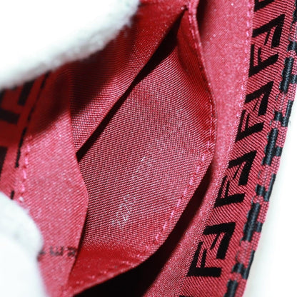 Fendi Mamma Baguette Zucchino Canvas Rosso/Nero – Misura Media - Etoilux