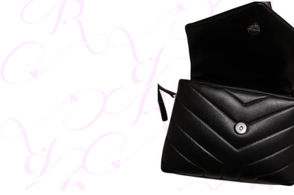 Saint Laurent Loulou Toy – Pelle Trapuntata Nera V099904025 - Etoilux