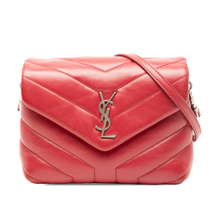 Saint Laurent LouLou Toy Matelassé – Vitello Rosso | Hardware Argento | 2017 - Etoilux