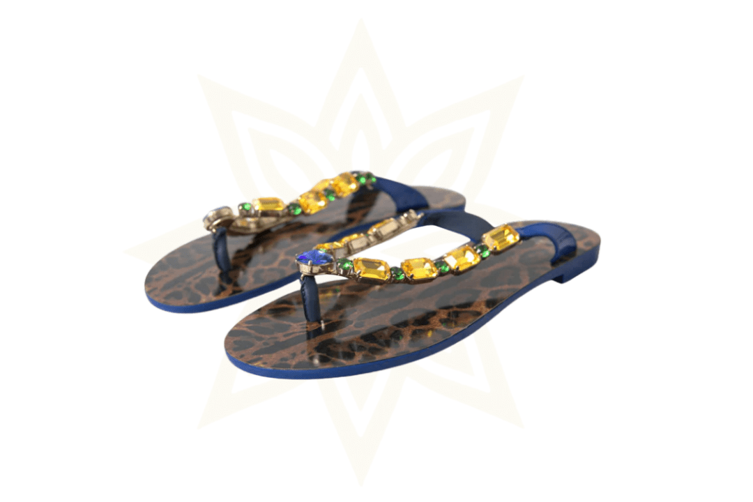 DOLCE & GABBANA - Infradito Gioiello Leopardate - Etoilux
