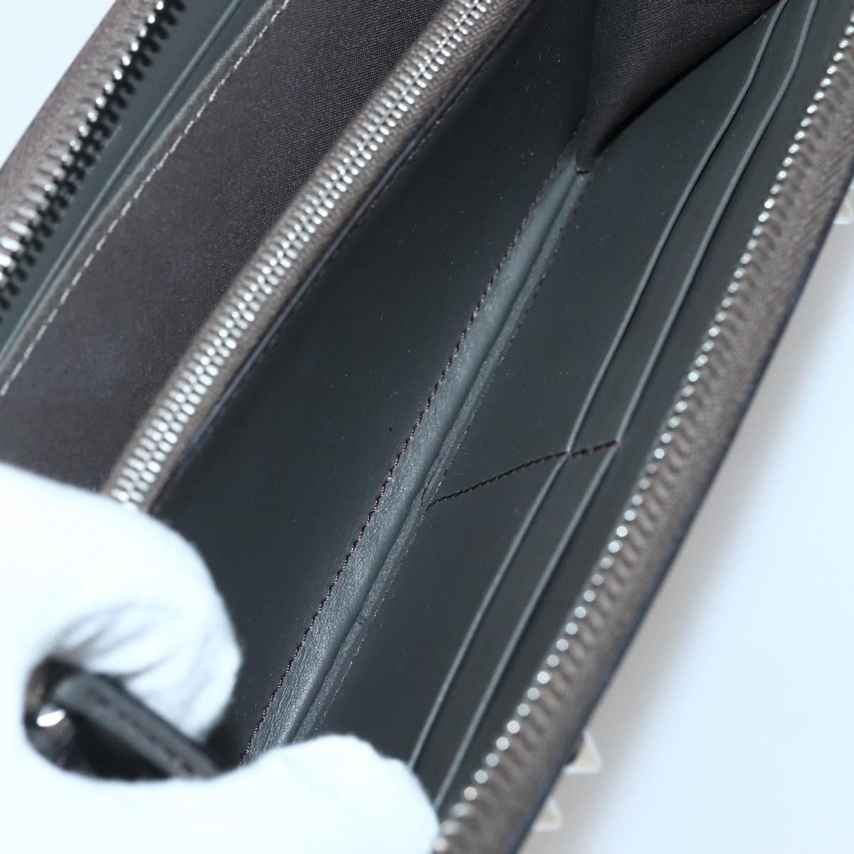 Fendi – Portafoglio Lungo Monster Eyes in Pelle Grigia – Condizioni Eccellenti (Rank SA) - Etoilux