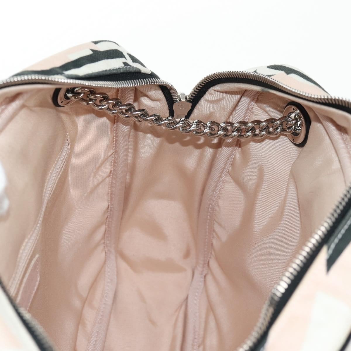 Chanel La Pausa Bay Camera Bag Tela Stampata Rosa/Avorio – 28 cm - Etoilux