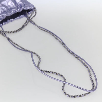 Chanel 22 Mini Hobo Pelle di Vitello Metallizzata Lilla – 17 cm - Etoilux