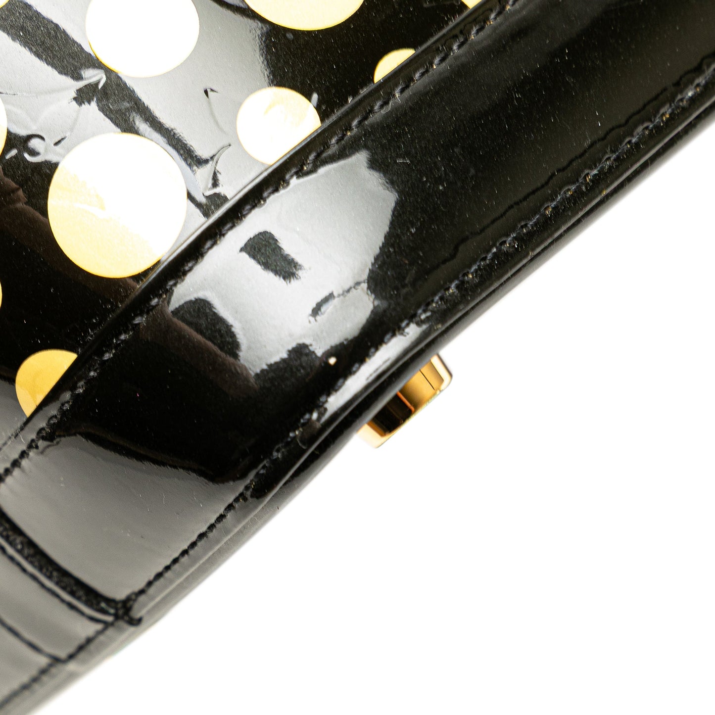 Louis Vuitton – Yayoi Kusama Monogram Infinity Dots Lockit MM (2012) - Etoilux