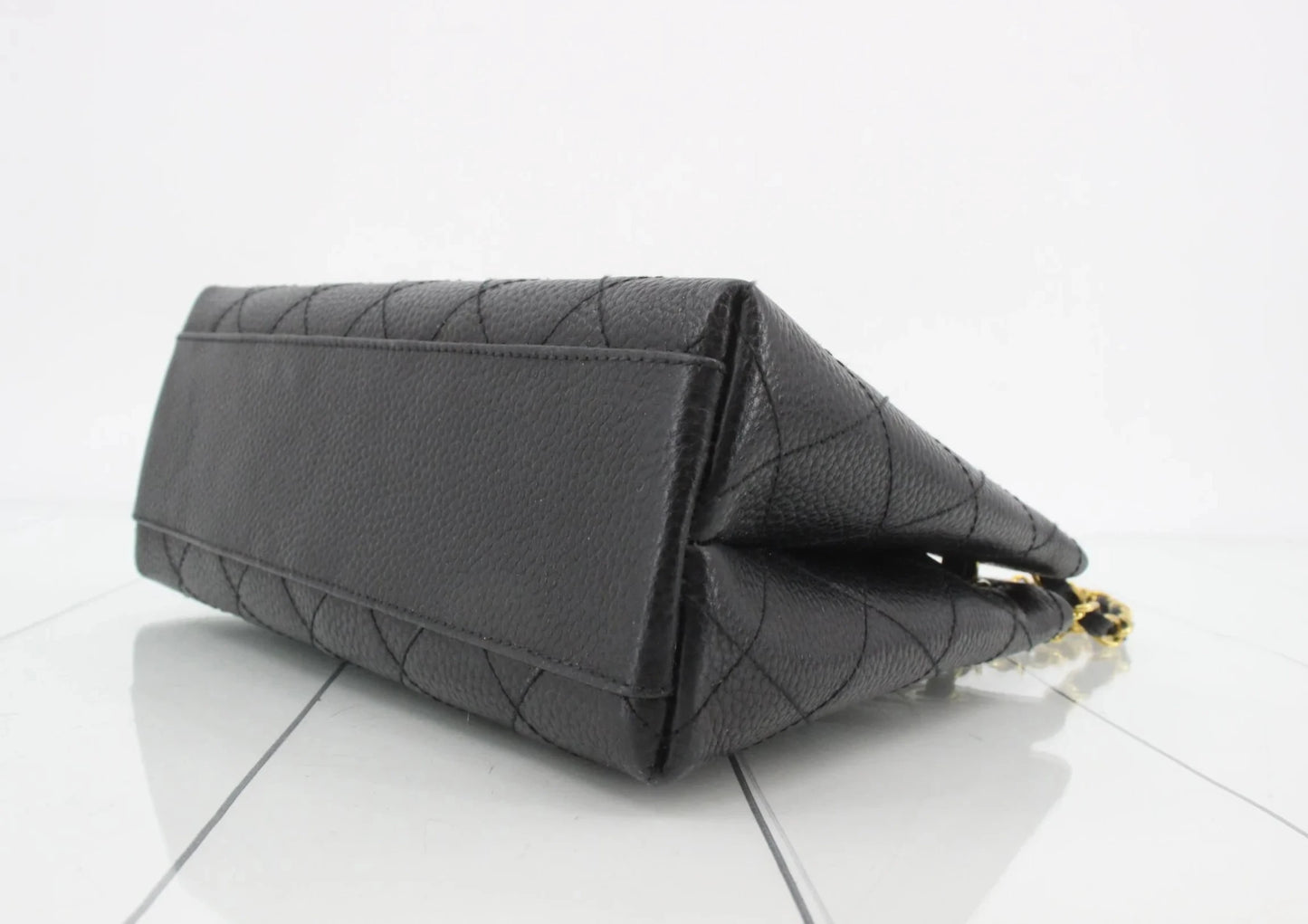 Chanel Shopping Tote – Pelle Caviar Trapuntata Nera · 24 cm - Etoilux