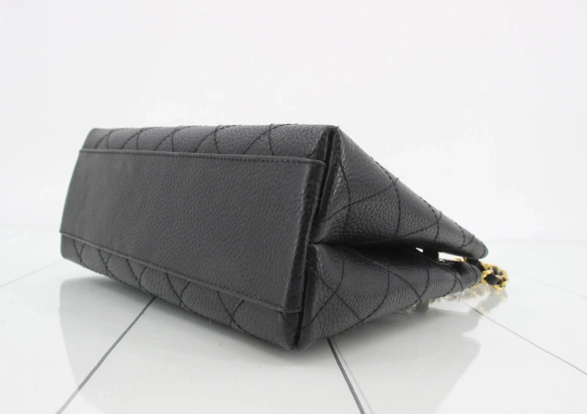 Chanel Shopping Tote – Pelle Caviar Trapuntata Nera · 24 cm - Etoilux