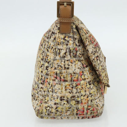 Fendi Mamma Baguette Zucca Floral Canvas Multicolor Hardware Oro – 27 cm - Etoilux