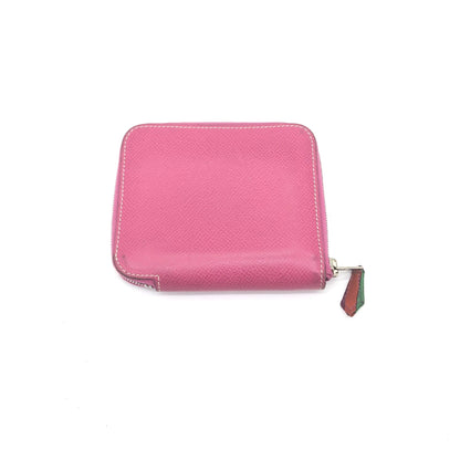 Hermès Azap Compact Silk'In Pelle Epsom Fucsia – 12 cm - Etoilux