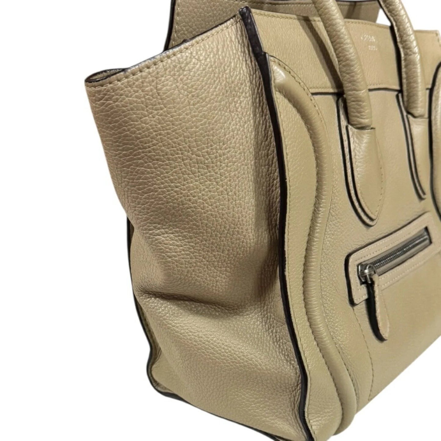 Céline Luggage Micro Tote – Pelle Beige - Etoilux