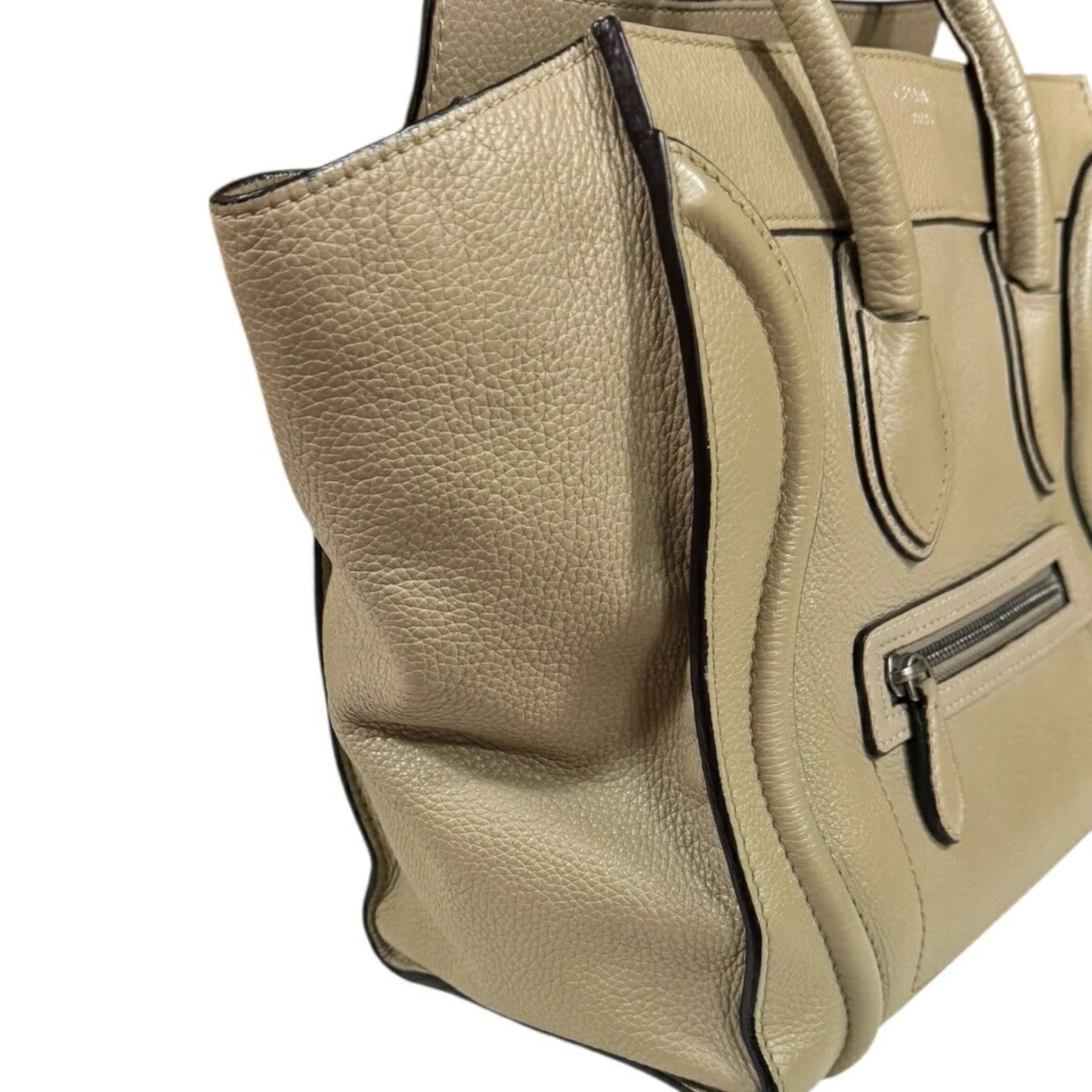 Céline Luggage Micro Tote – Pelle Beige - Etoilux