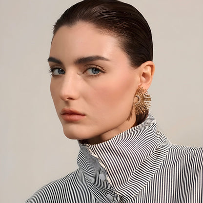 BEHI INDIGAMOND EARRINGS - Etoilux