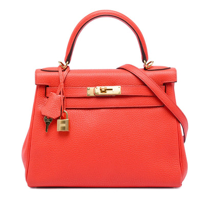 Hermès Kelly 28 Rouge Capucine Gold 2015 | Etoilux Privé