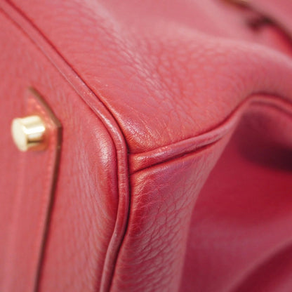 Hermès Birkin 35 in Pelle Togo Rouge Casaque – Oro - Etoilux