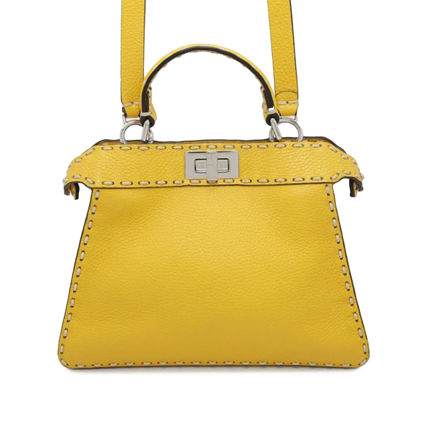 Fendi Piccola borsa a tracolla Selleria Peekaboo ISeeU in pelle di vitello - Etoilux