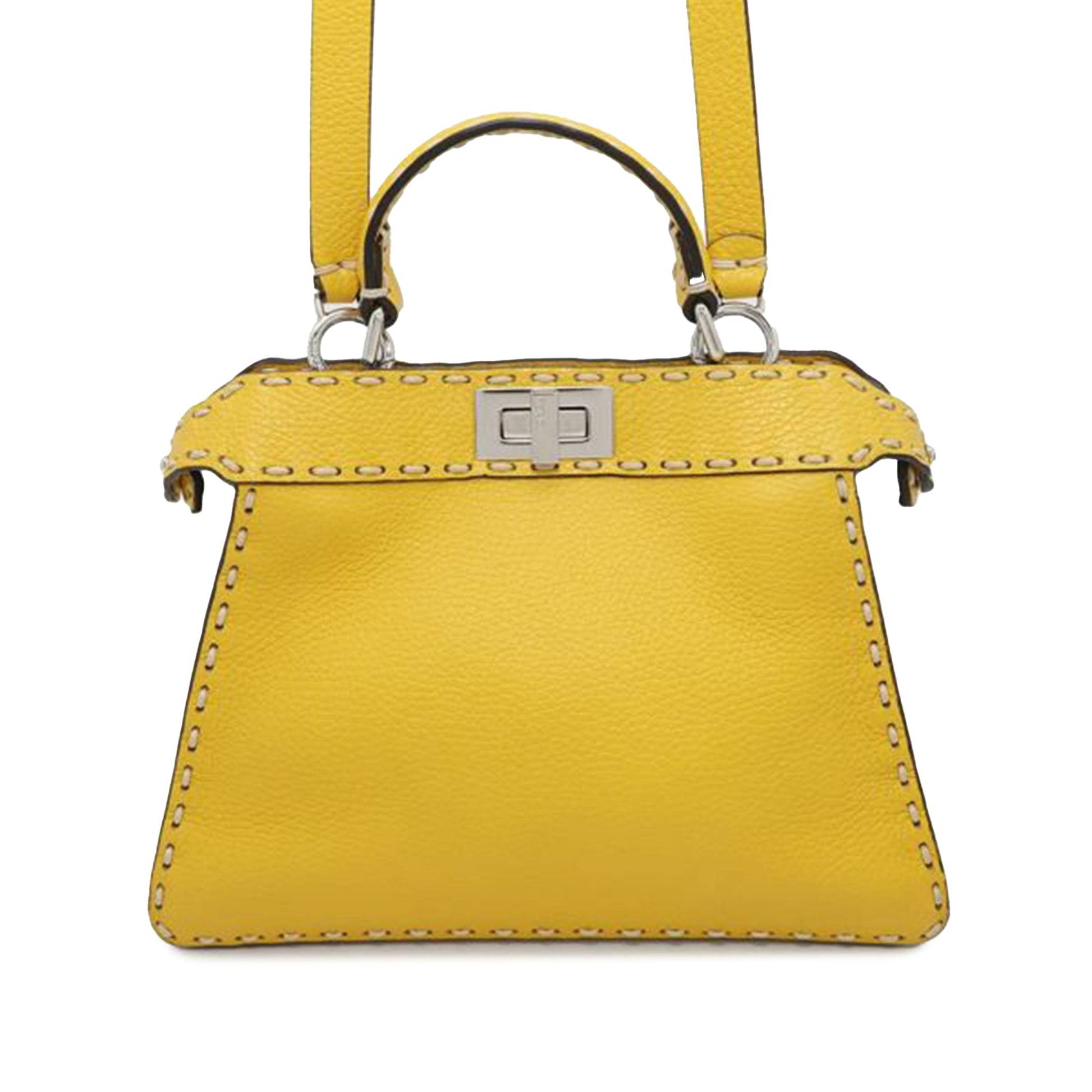 Fendi Piccola borsa a tracolla Selleria Peekaboo ISeeU in pelle di vitello - Etoilux