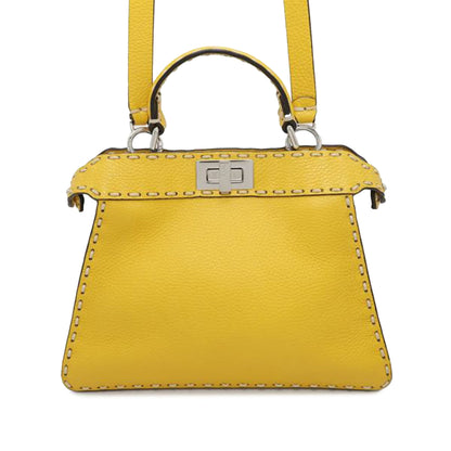 Fendi Piccola borsa a tracolla Selleria Peekaboo ISeeU in pelle di vitello - Etoilux