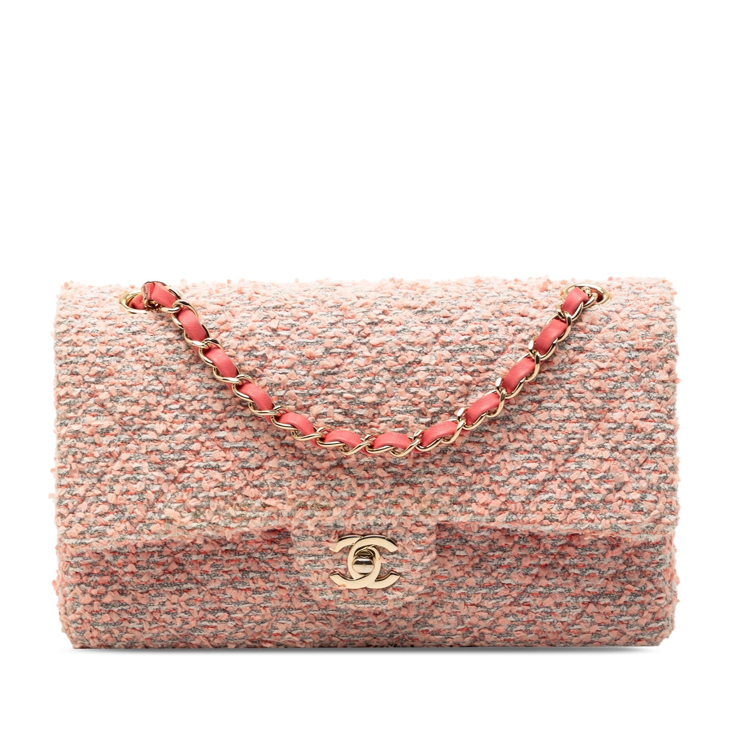 Chanel Classic Flap Medium tweed rosa