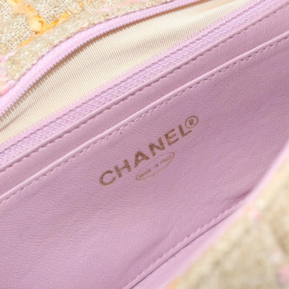Chanel Chocolate Bar 2.55 in Tweed Multicolore – Beige/Rosa - Etoilux