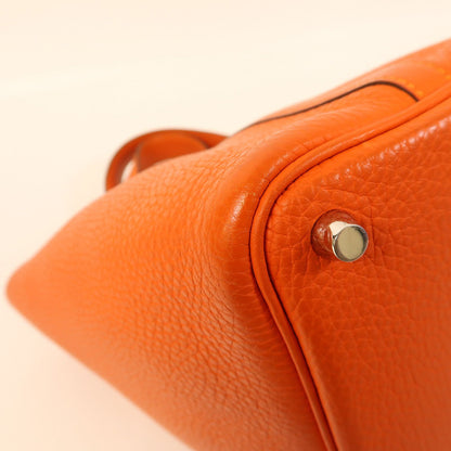 Hermès Picotin Lock 18 PM in Taurillon Clémence Feu – Palladio - Etoilux
