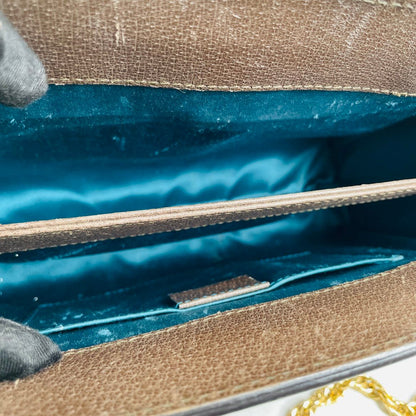 Gucci – Ophidia Canvas Retro con Tracolla in Catena – 26 × 7 × 17.5 cm - Etoilux