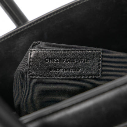 Saint Laurent – Sac de Jour Large Tweed & Leather – Nero – 2014 - Etoilux