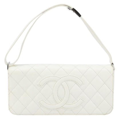Chanel Timeless CC Shoulder Bag Pelle di Vitello Trapuntata Bianca – 29 cm - Etoilux