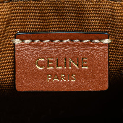 Celine – Ciondolo/Borsa Mini Triomphe in Tela Rivestita – Marrone (2021) - Etoilux