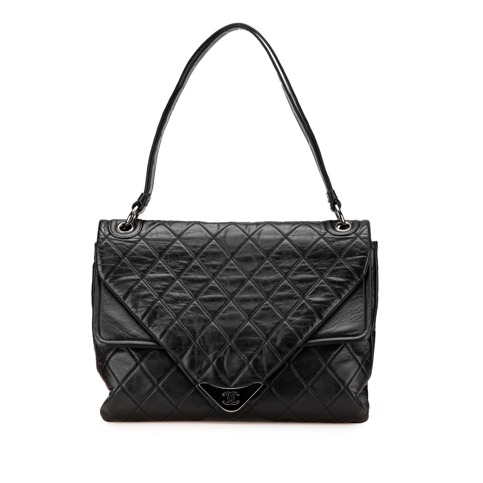 Chanel Quilted Lambskin Padded Envelope – Nero – 2006/08 - Etoilux