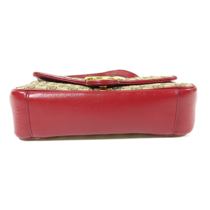 Gucci GG Marmont Small Shoulder Bag – Canvas GG Beige/Rosso con Tracolla a Catena Dorata – 25 cm - Etoilux