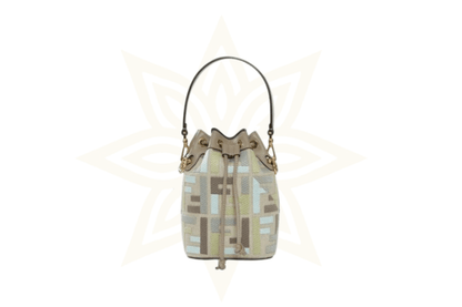Fendi Mon Tresor Mini Bucket Bag in Tessuto FF Multicolor - Etoilux