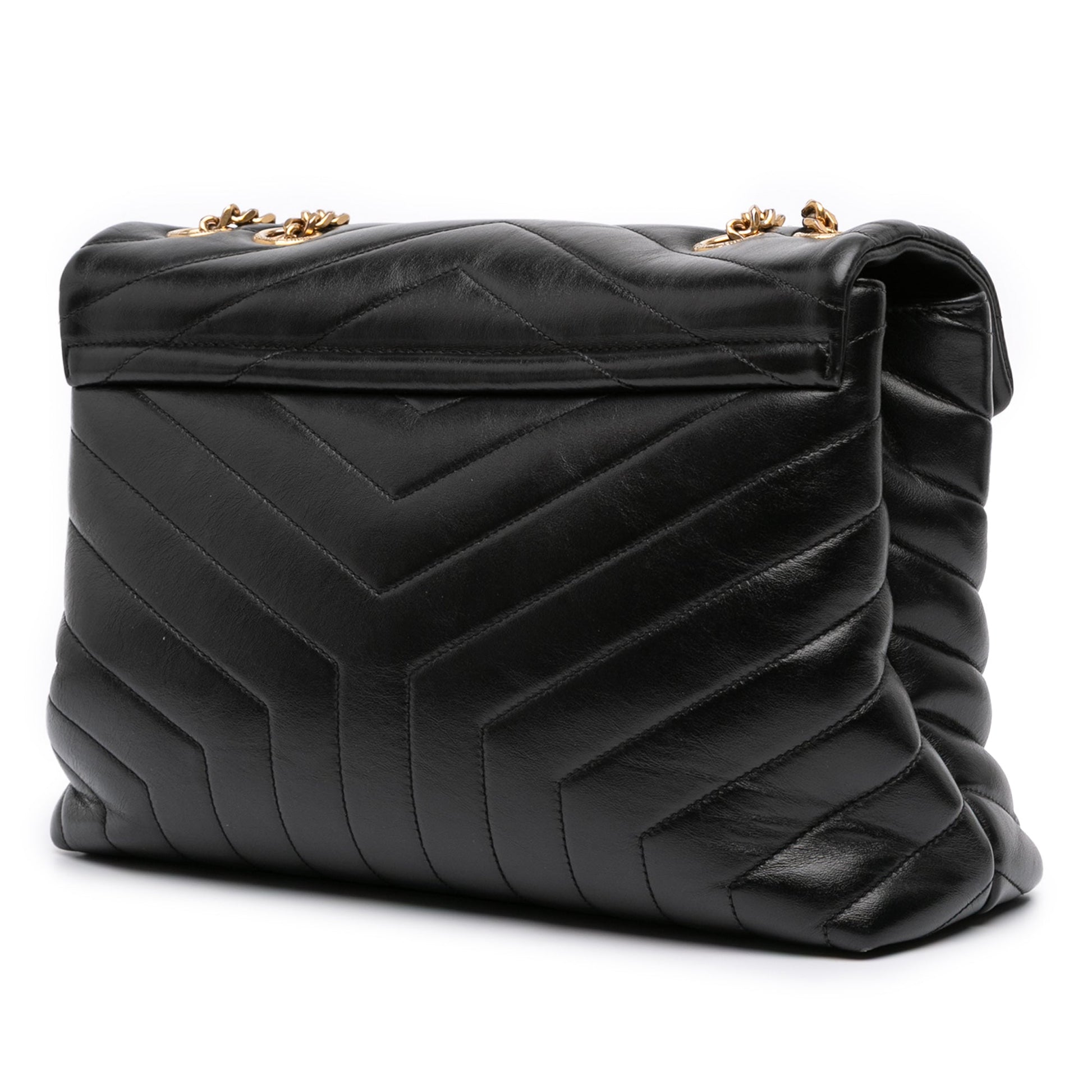 SAINT LAURENT – LouLou Medium in pelle matelassé nera (2020) - Etoilux
