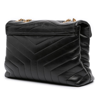 SAINT LAURENT – LouLou Medium in pelle matelassé nera (2020) - Etoilux
