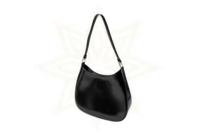 Prada Cleo in pelle spazzolata nera - Etoilux