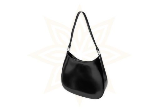 Prada Cleo in pelle spazzolata nera - Etoilux