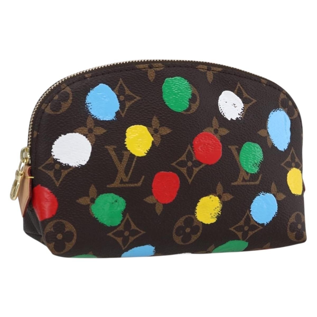 Louis Vuitton Yayoi Kusama Cosmetic Pouch tela monogram pois multicolore 2023 pre-loved autentica