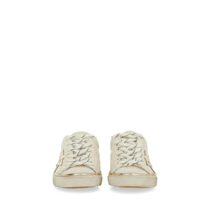 Golden Goose – Super - Star Sneaker in Pelle Bianca con Dettagli Oro – FW25 n36 - Etoilux