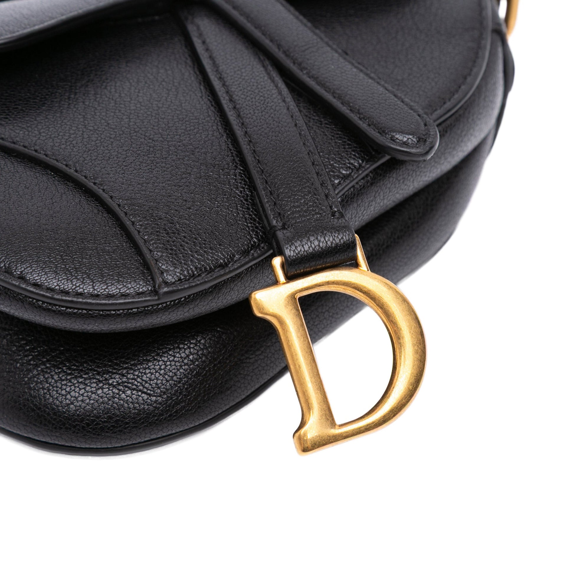 Dior Saddle Bag in Pelle di Capra Nera – Mini Size (2021) - Etoilux