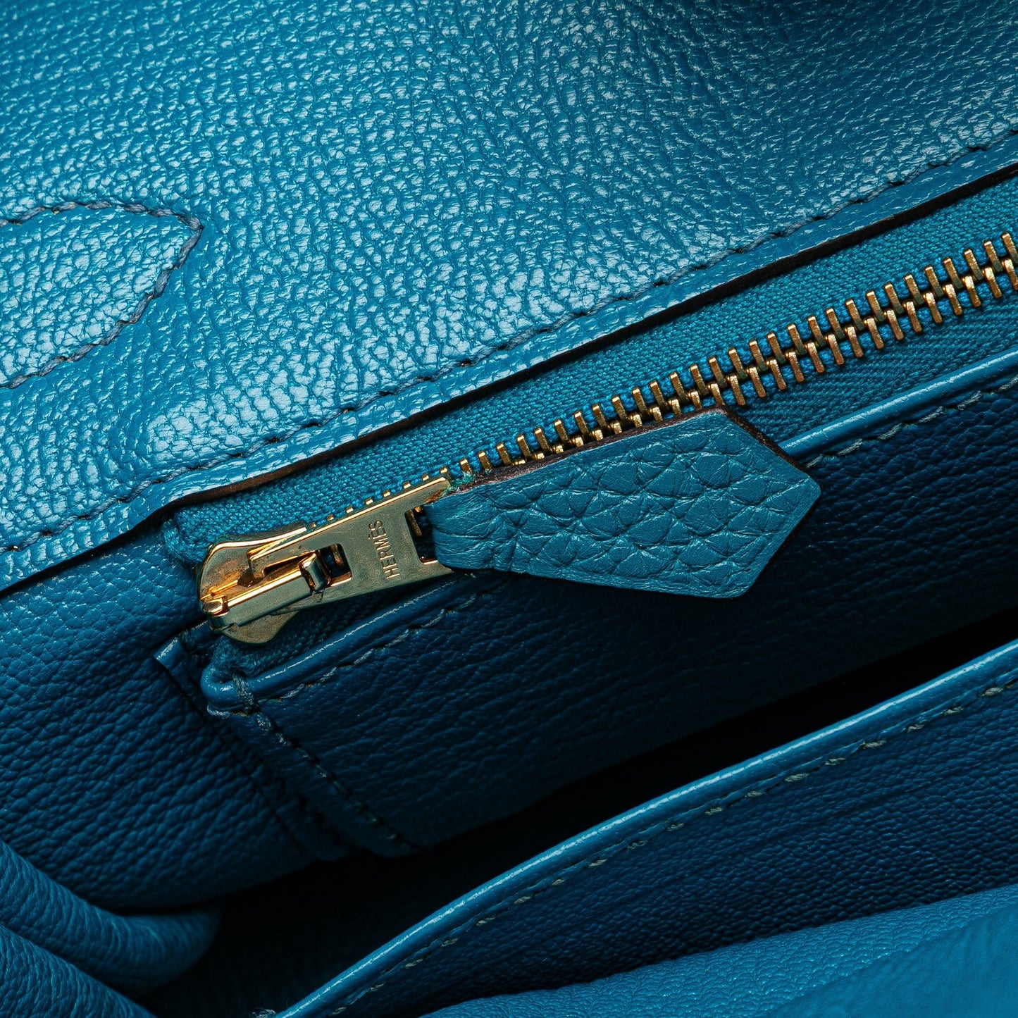 Hermès Birkin 30 Togo Bleu Izmir Hardware Oro — 1999 - Etoilux