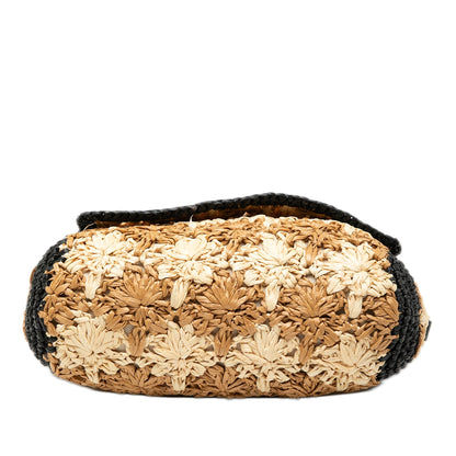 Gucci – GG Marmont Piccola Borsa a Tracolla in Rafia Intrecciata - Etoilux